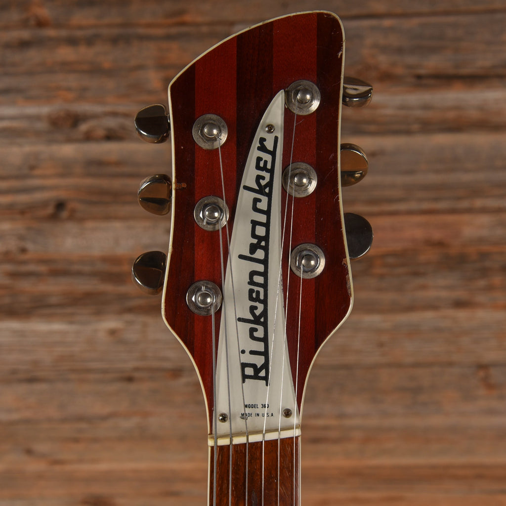 Rickenbacker 360SF Slanted Fret Burgundy 1972 - View 6 | MusicMarket