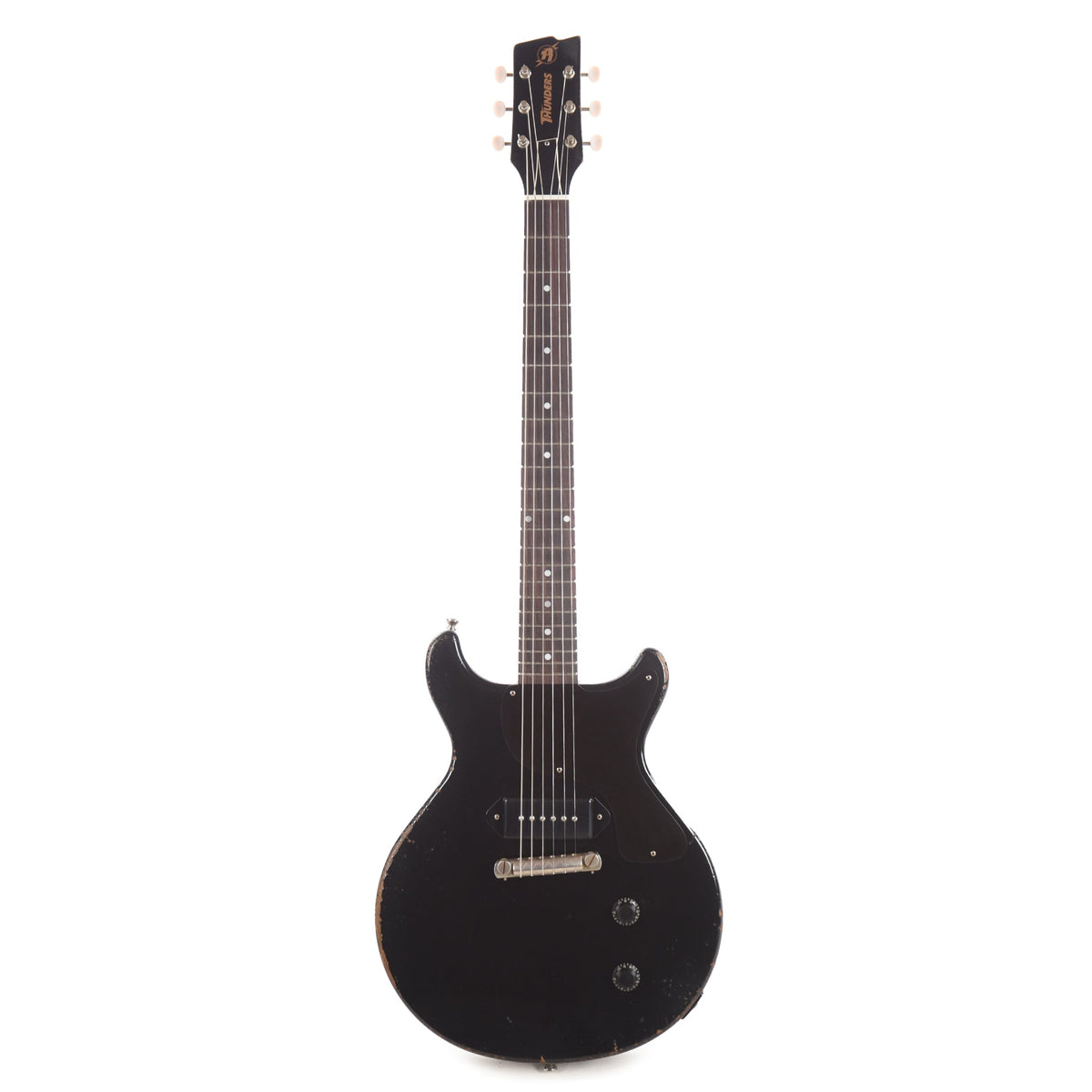 Rock 'N Roll Relics Thunders I Aged Jet Black w/Dogear Black P90 - View 4 | MusicMarket