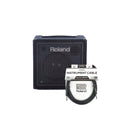 Roland KC-80 3-Channel Mixing Keyboard Amplifier 50W and (1) Cable Bundle - MusicMarket