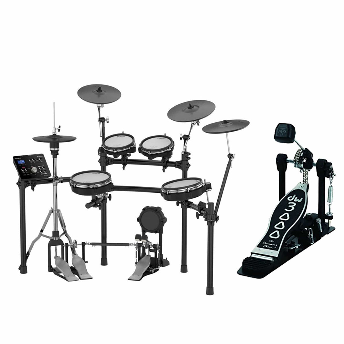 Roland TD-25K-S V-Drums Electronic Drum Set Bundle W/ Free DW 3000 Single Bass Drum Pedal - MusicMarket