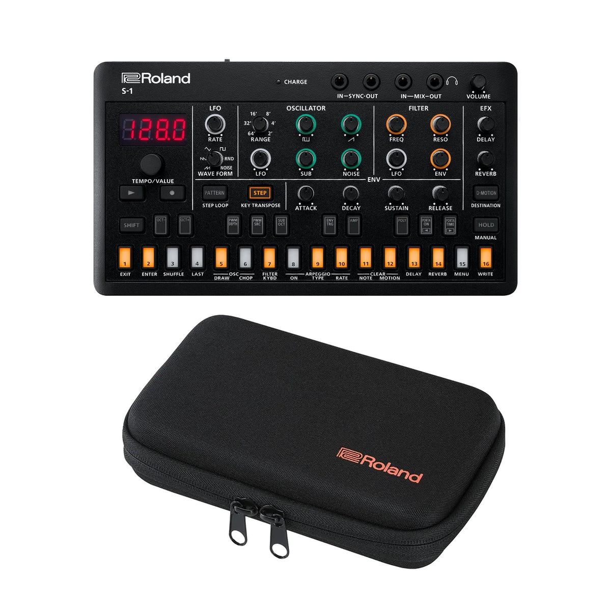 Roland AIRA Compact S-1 Tweak Synth Sound Module and Carry Case Bundle - MusicMarket