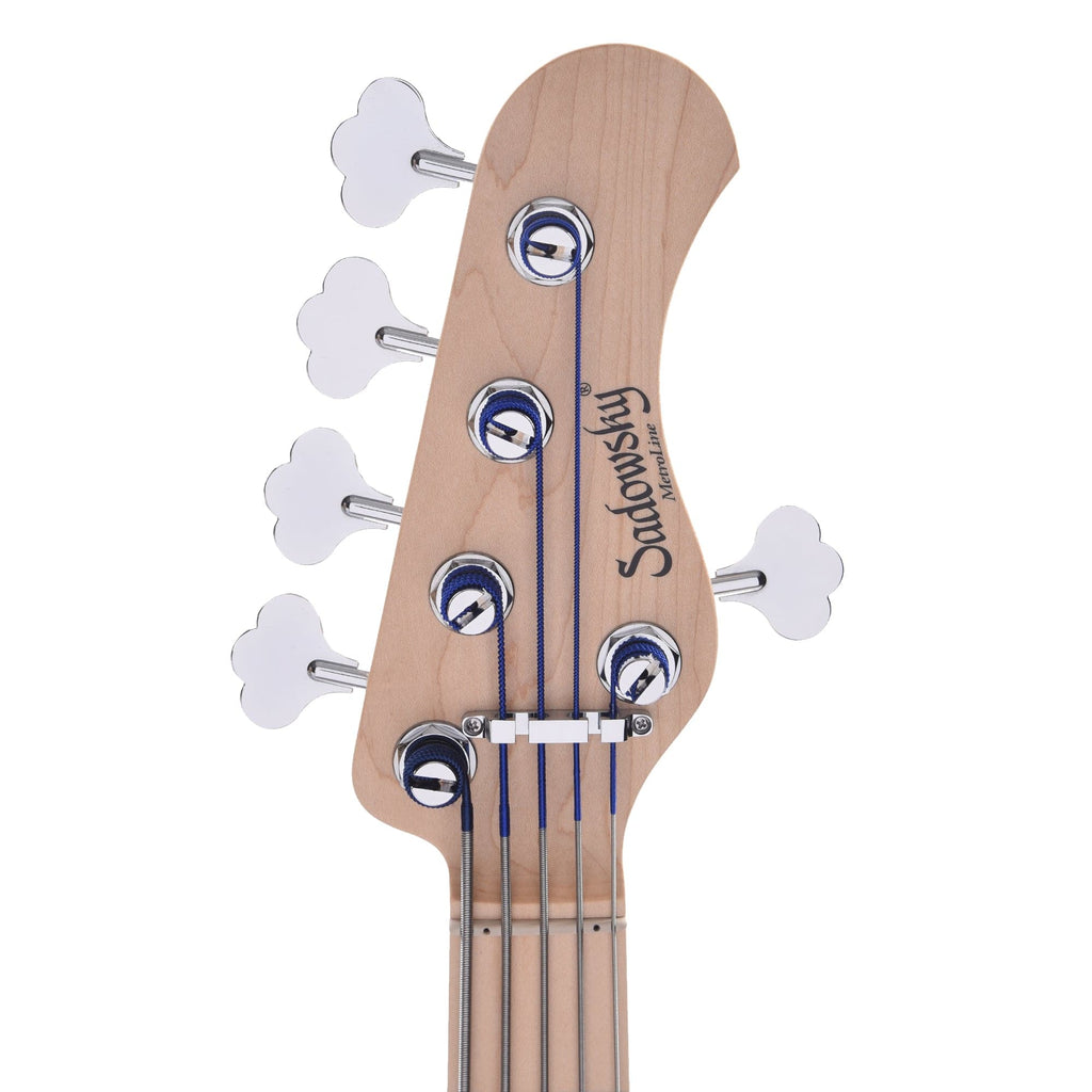 Sadowsky MetroLine 21-Fret Hybrid PJ Bass 5-String Swamp Ash Body Bora Blueburst Transparent Satin - View 6 |