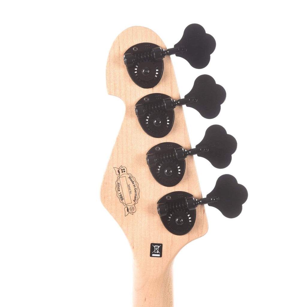Sandberg Lionel Short Scale Bass Blackburst Matte Ash w/Aged Black Hardware & Black Pickguard - View 7 | MusicMarket