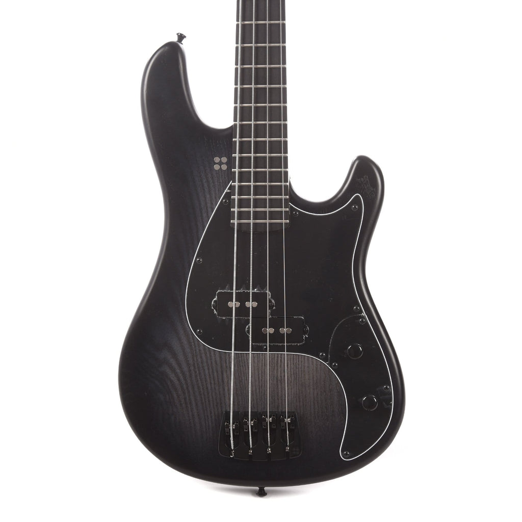 Sandberg Lionel Short Scale Bass Blackburst Matte Ash w/Aged Black Hardware & Black Pickguard - MusicMarket