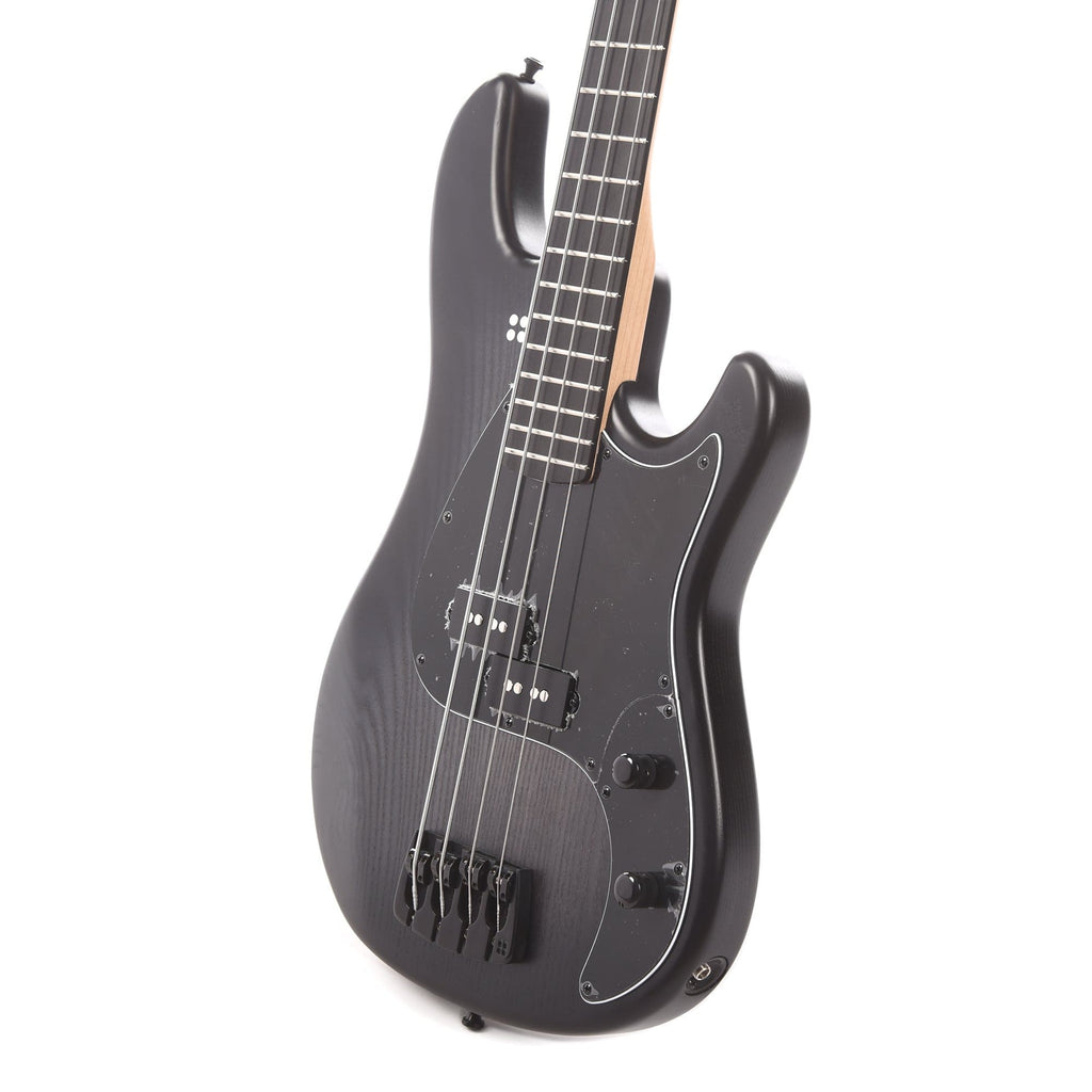Sandberg Lionel Short Scale Bass Blackburst Matte Ash w/Aged Black Hardware & Black Pickguard - View 2 | MusicMarket