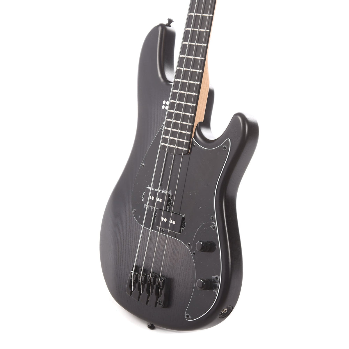 Sandberg Lionel Short Scale Bass Blackburst Matte Ash w/Aged Black Hardware & Black Pickguard - View 2 | MusicMarket