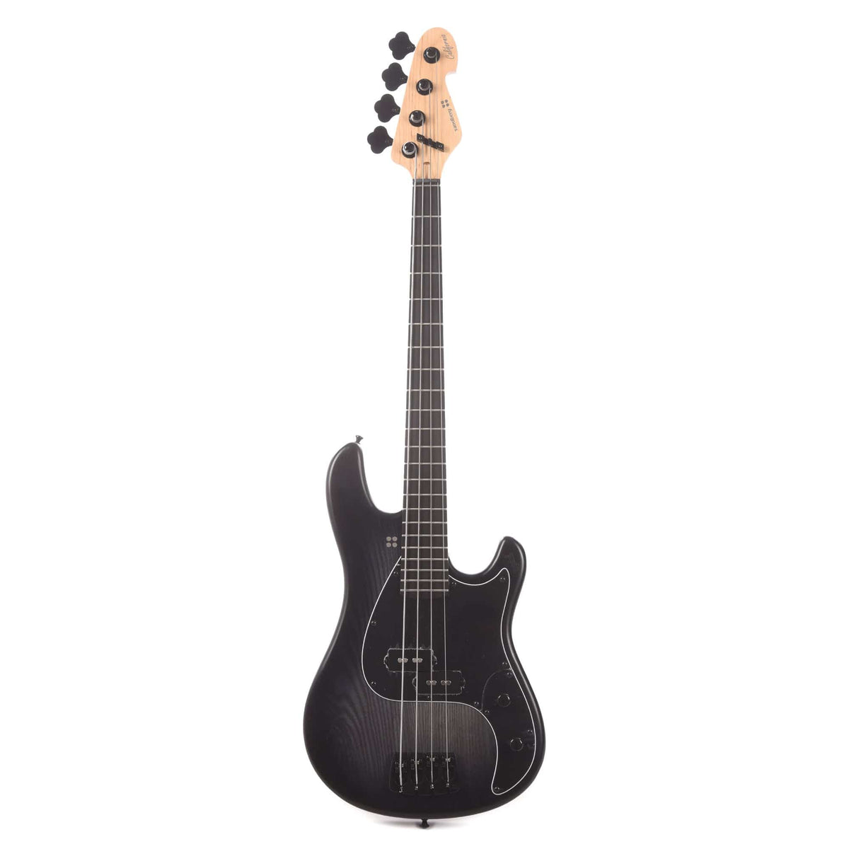 Sandberg Lionel Short Scale Bass Blackburst Matte Ash w/Aged Black Hardware & Black Pickguard - View 4 | MusicMarket