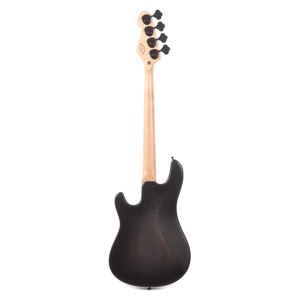 Sandberg Lionel Short Scale Bass Blackburst Matte Ash w/Aged Black Hardware & Black Pickguard - View 5 | MusicMarket