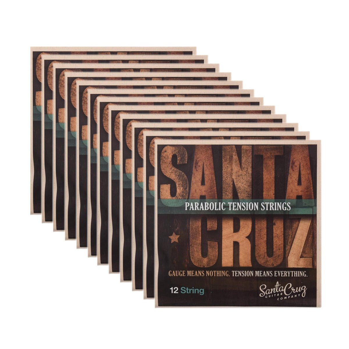 Santa Cruz Parabolic Tension 12 String Low Tension 12 Pack Bundle - MusicMarket