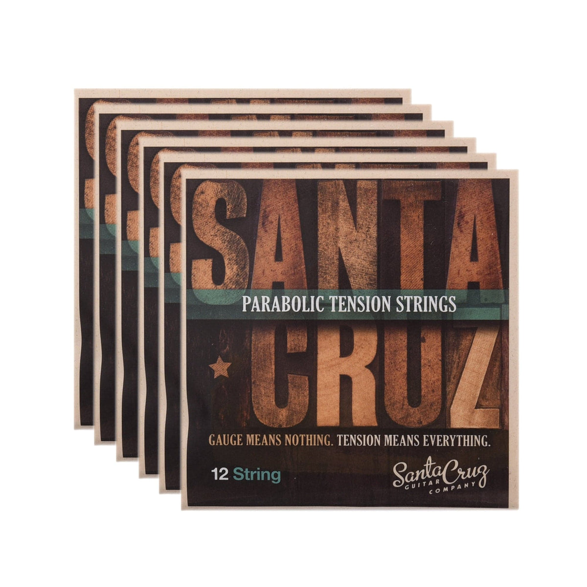 Santa Cruz Parabolic Tension 12 String Low Tension 6 Pack Bundle - MusicMarket