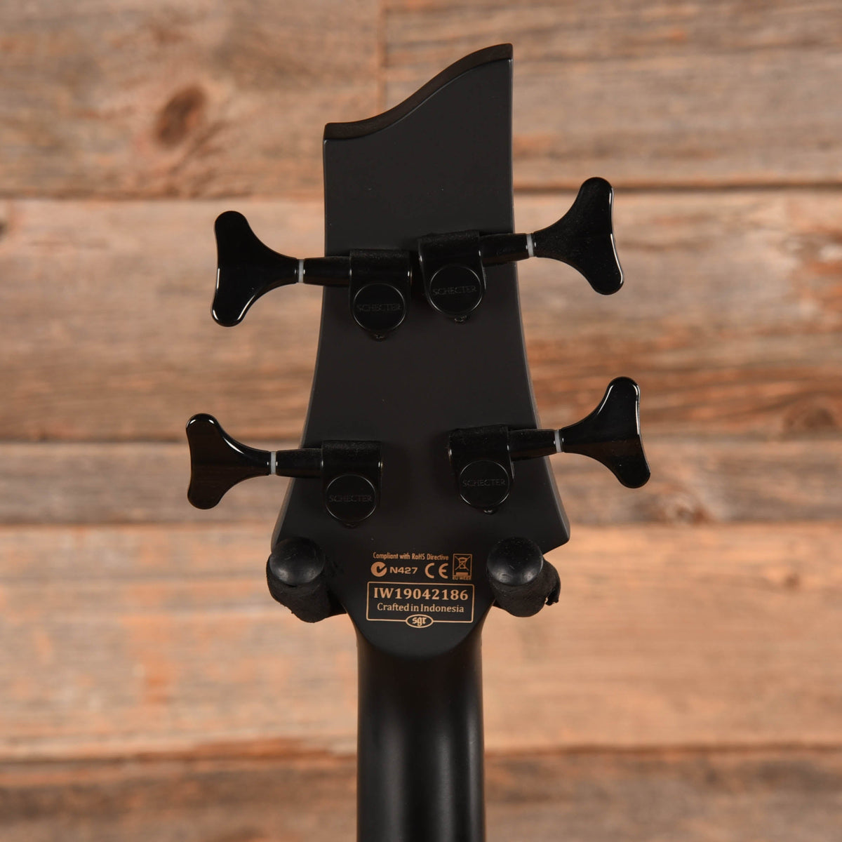 Schecter Stiletto Stealth-4 Satin Black 2019 - View 7 | MusicMarket