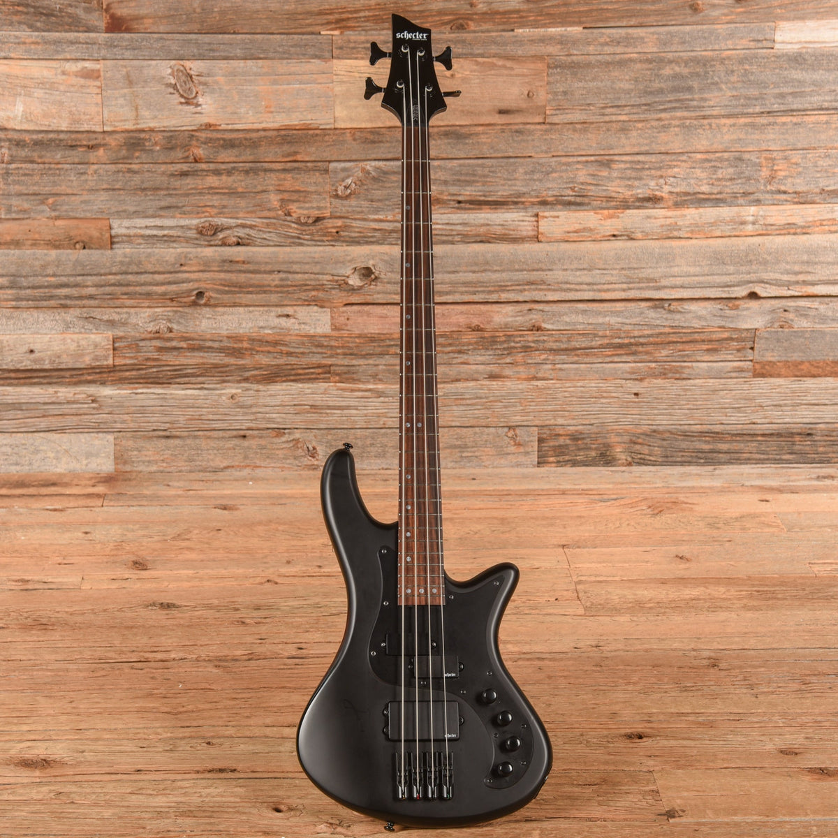 Schecter Stiletto Stealth Satin Black 2025 - View 4 | MusicMarket