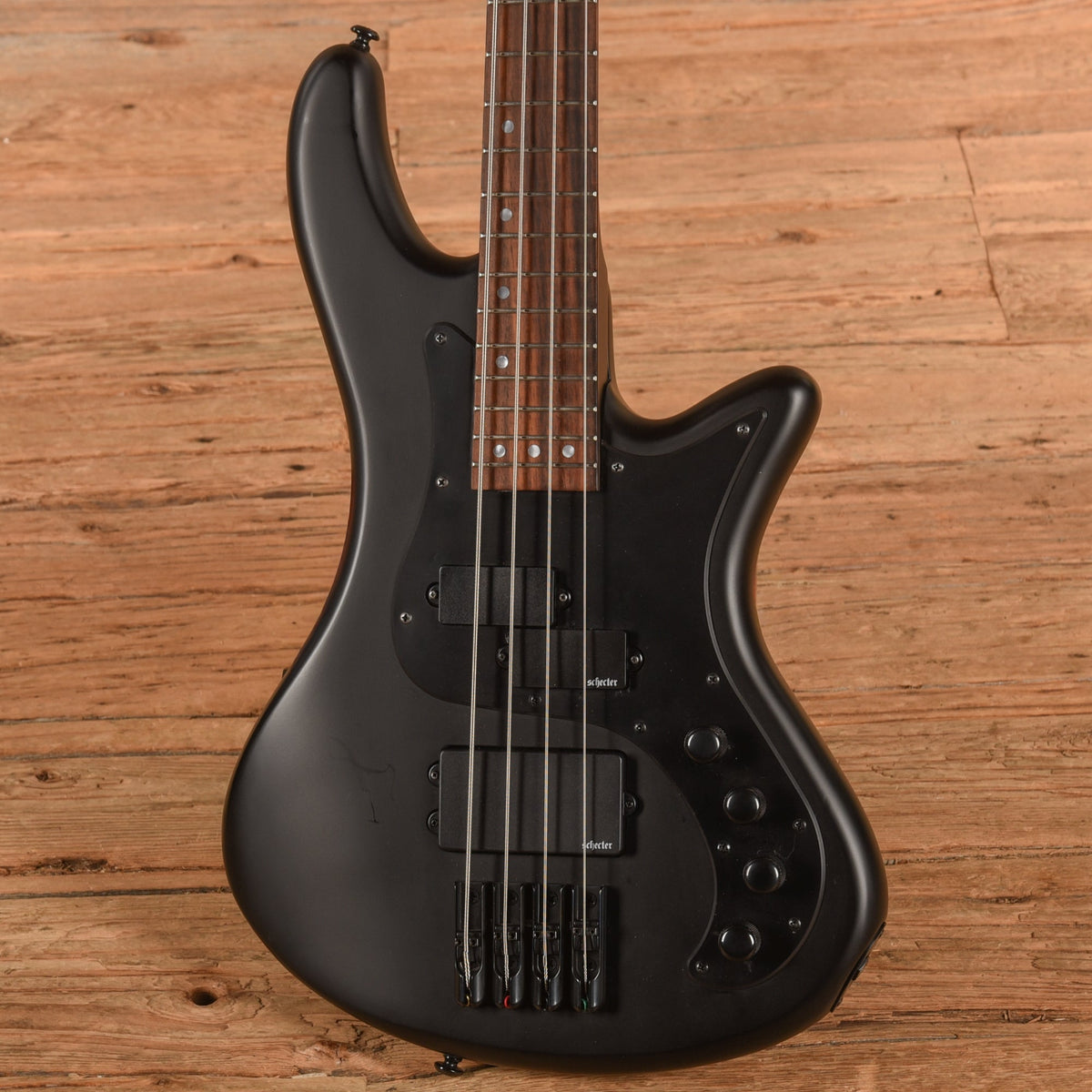 Schecter Stiletto Stealth Satin Black 2025 - View 2 | MusicMarket