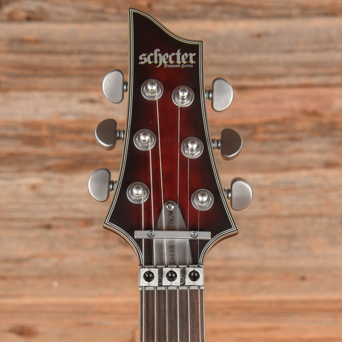 Schecter C-1 Platinum FR S Sustainiac Crimson Red Burst Satin 2024 - View 6 | MusicMarket