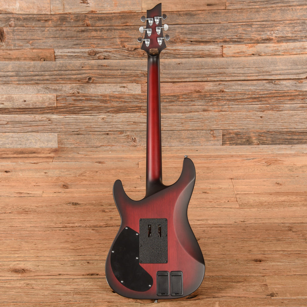 Schecter C-1 Platinum FR S Sustainiac Crimson Red Burst Satin 2024 - View 5 | MusicMarket