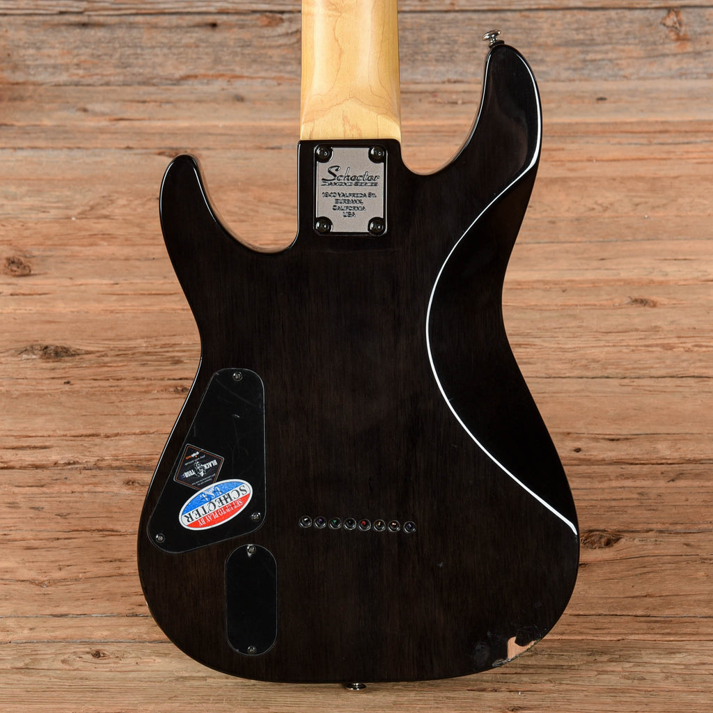 Schecter Diamond Series Damien Elite Trans-Black 2011 - View 3 | MusicMarket