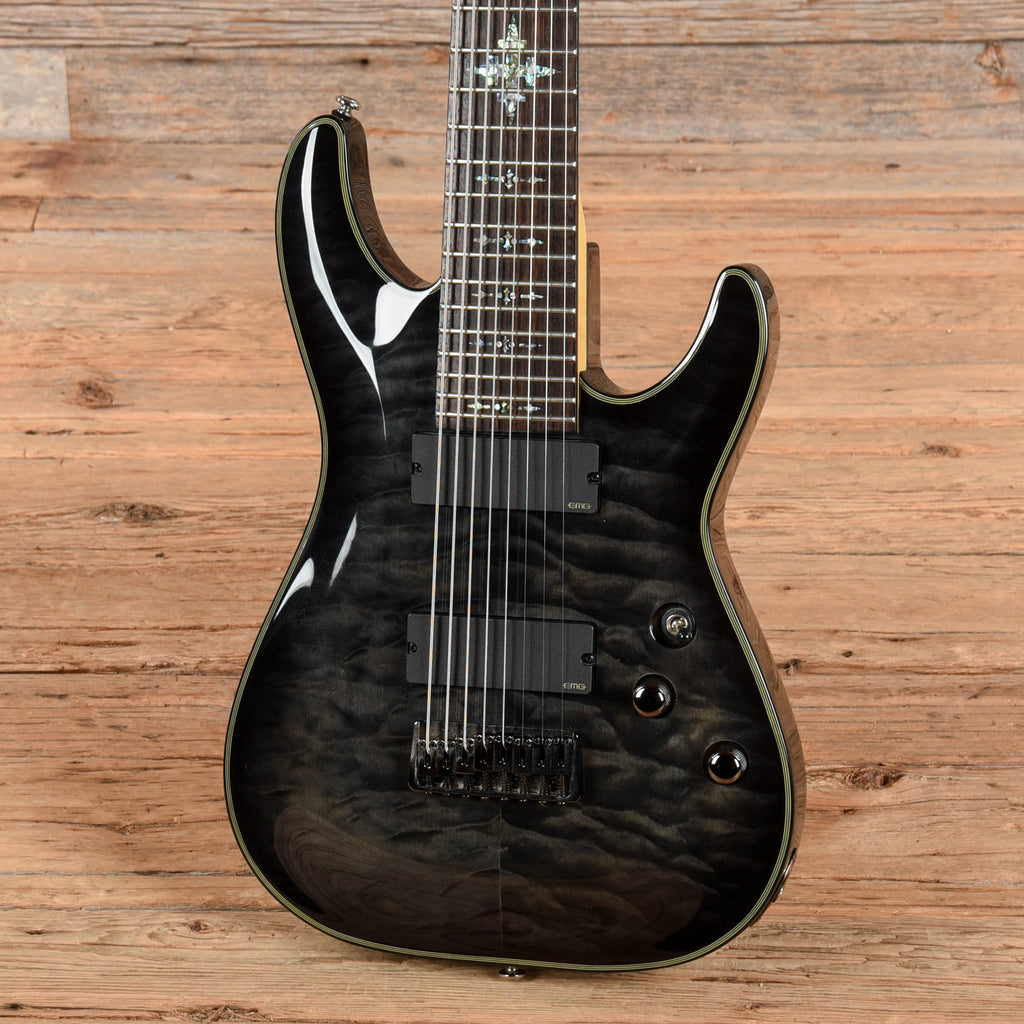 Schecter Diamond Series Damien Elite Trans-Black 2011 - View 2 | MusicMarket