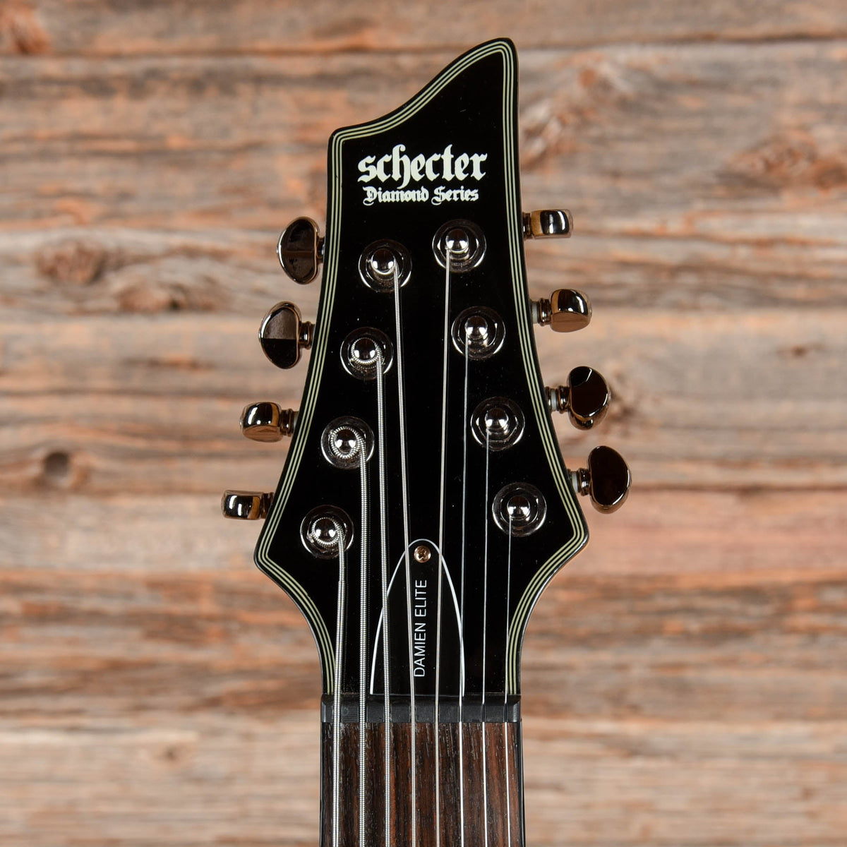 Schecter Diamond Series Damien Elite Trans-Black 2011 - View 6 | MusicMarket