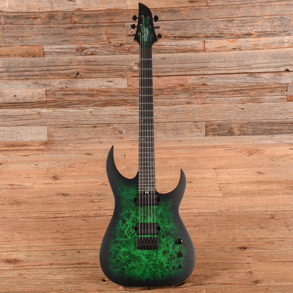 Schecter KM-6 Mk-III Keith Merrow Green Burst 2019 - View 4 | MusicMarket