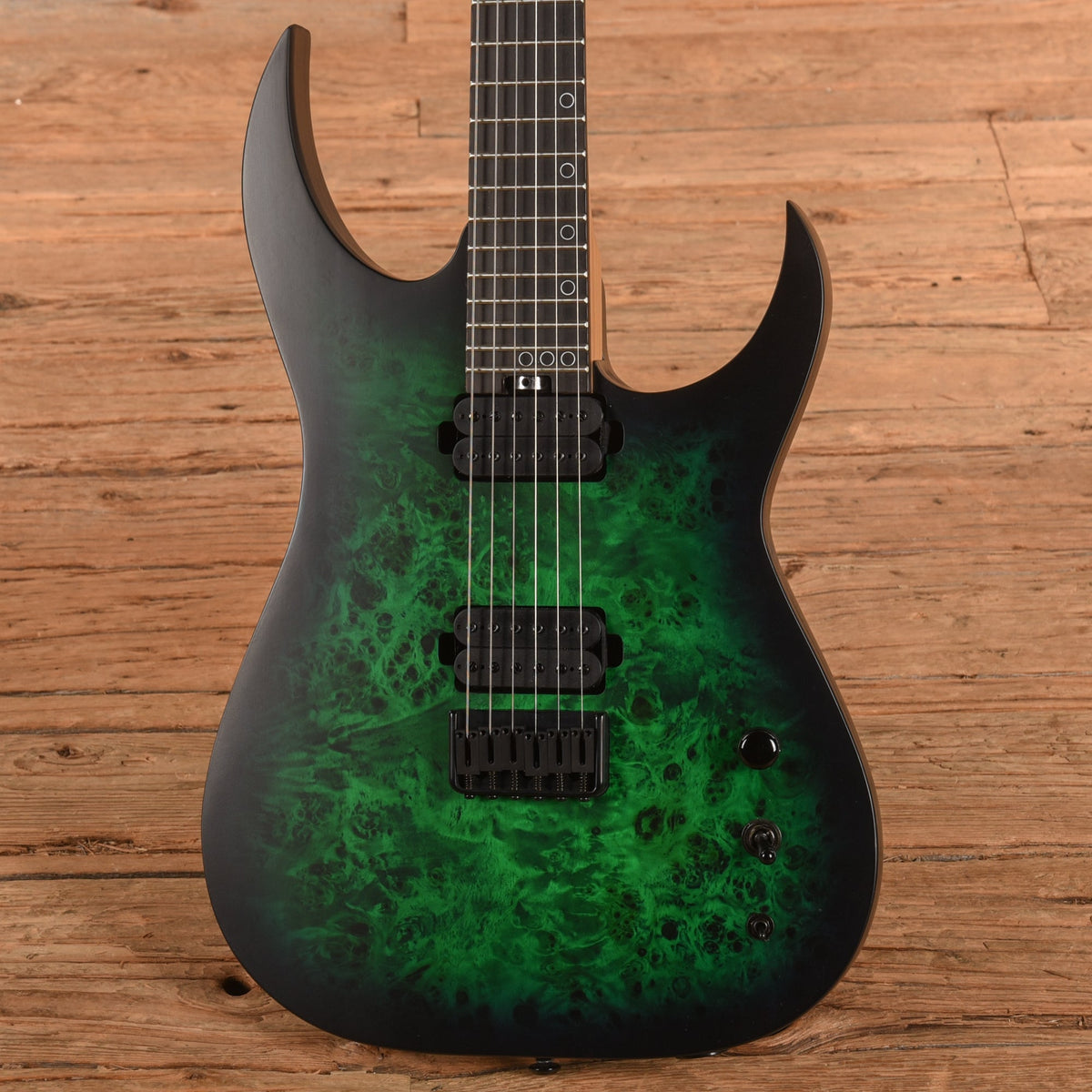 Schecter KM-6 Mk-III Keith Merrow Green Burst 2019 - View 2 | MusicMarket