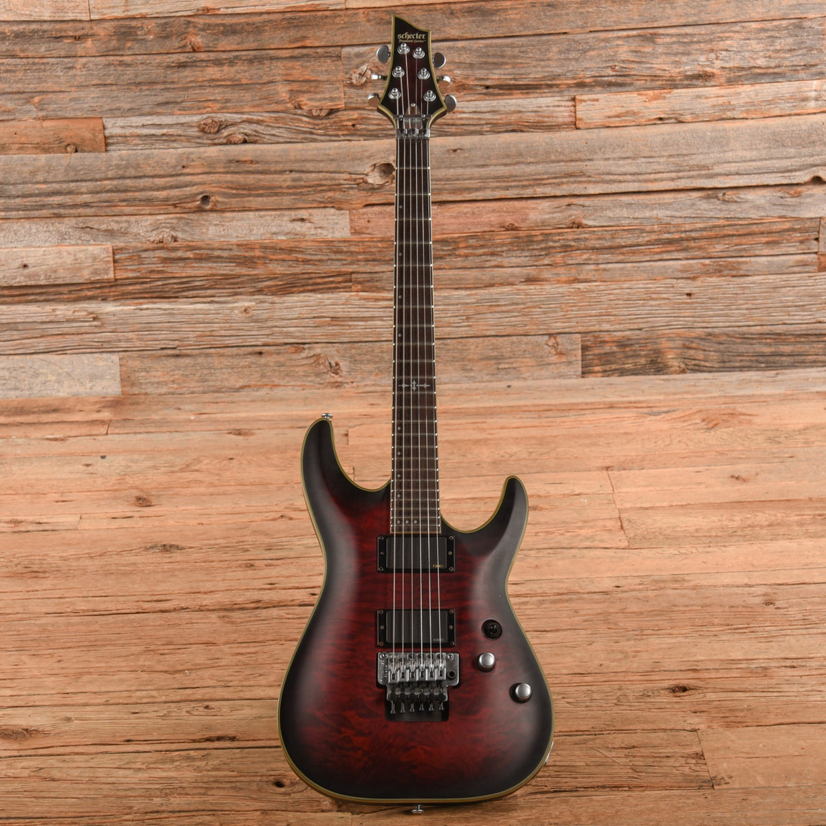 Schecter C-1 FR Platinum Red Burst 2014 - View 4 | MusicMarket