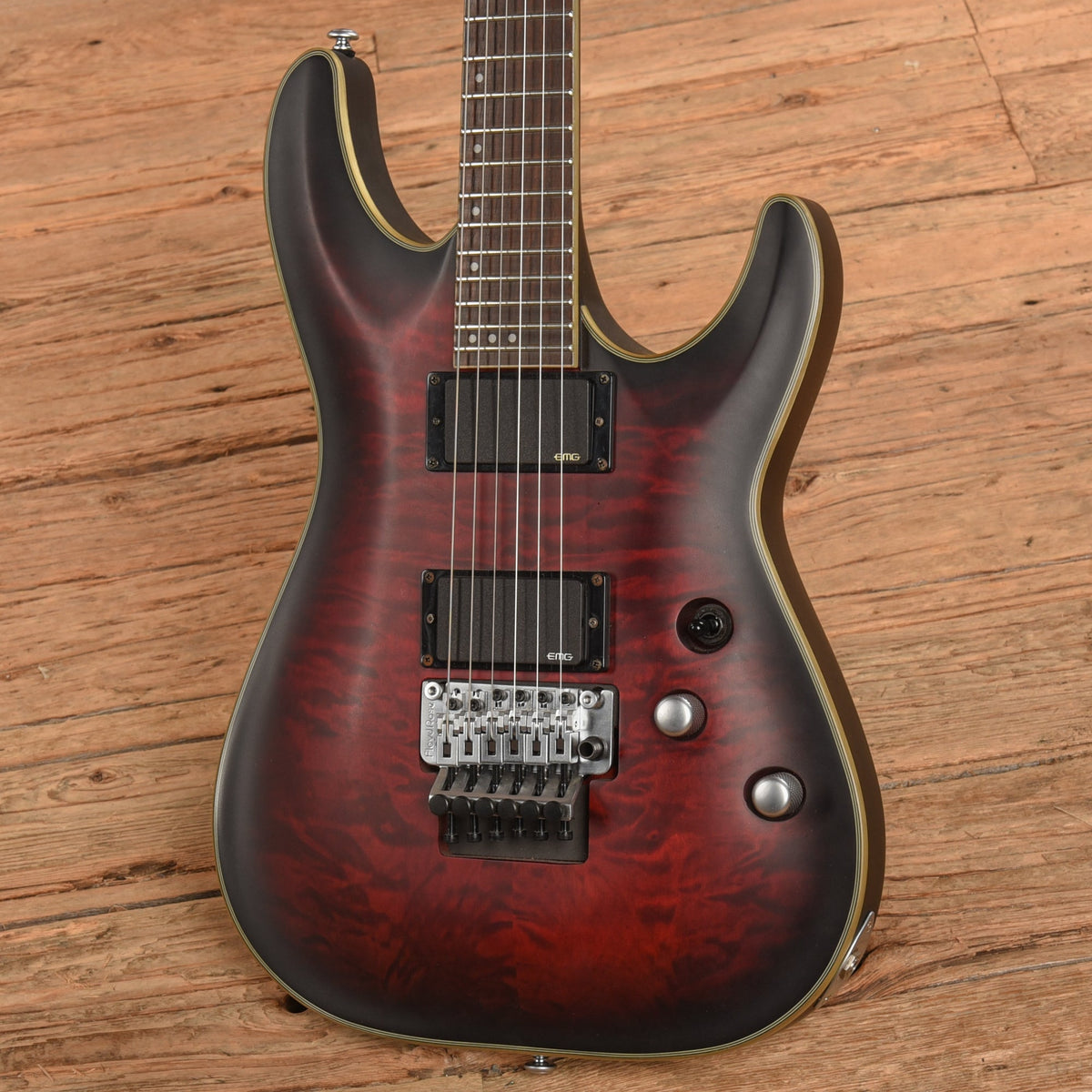 Schecter C-1 FR Platinum Red Burst 2014 - View 2 | MusicMarket