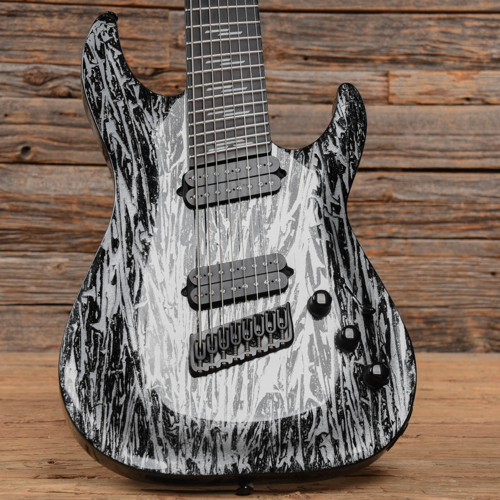 Schecter C-8 Silver Mountain Multi Scale Silver Mountain - View 8 | MusicMarket