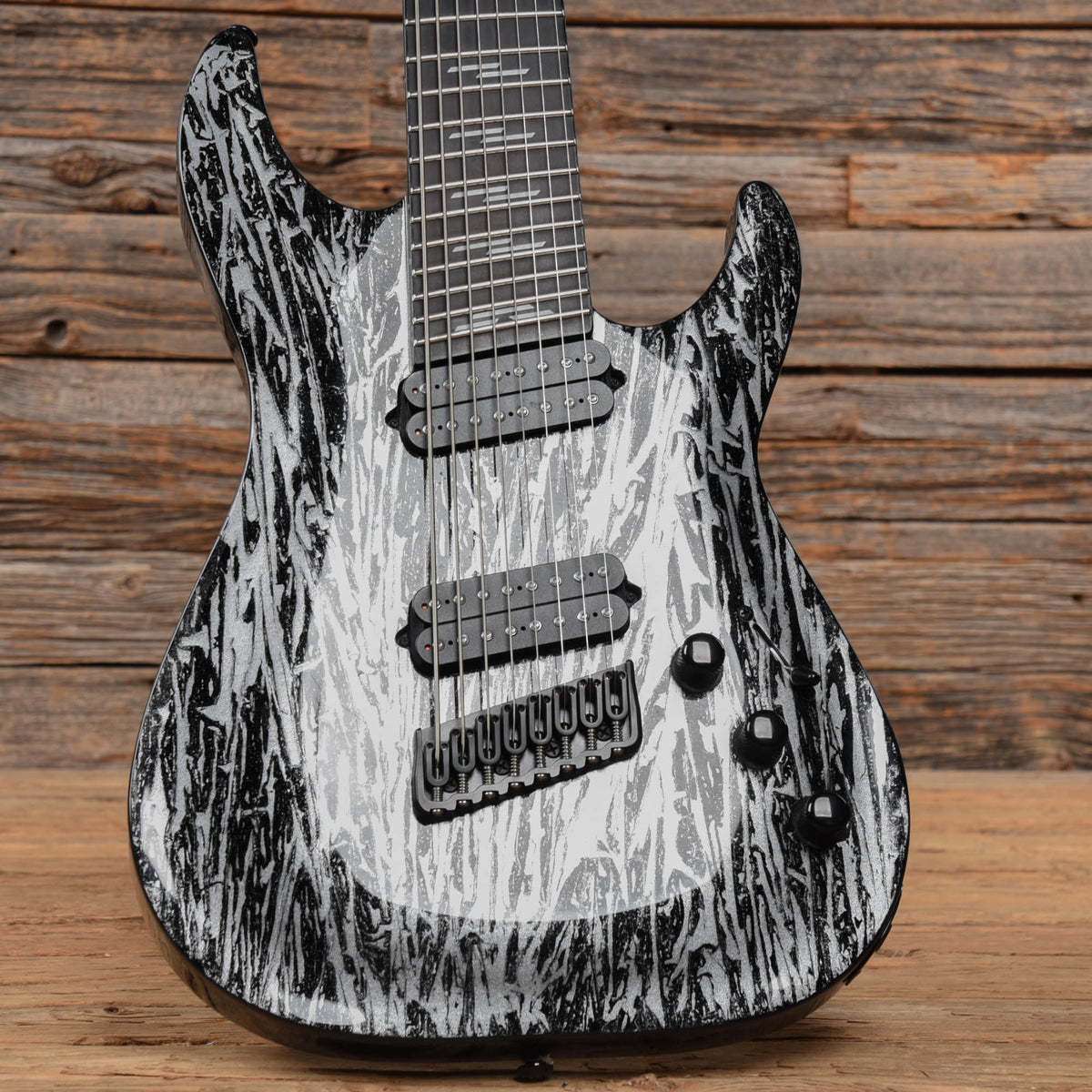 Schecter C-8 Silver Mountain Multi Scale Silver Mountain - View 8 | MusicMarket