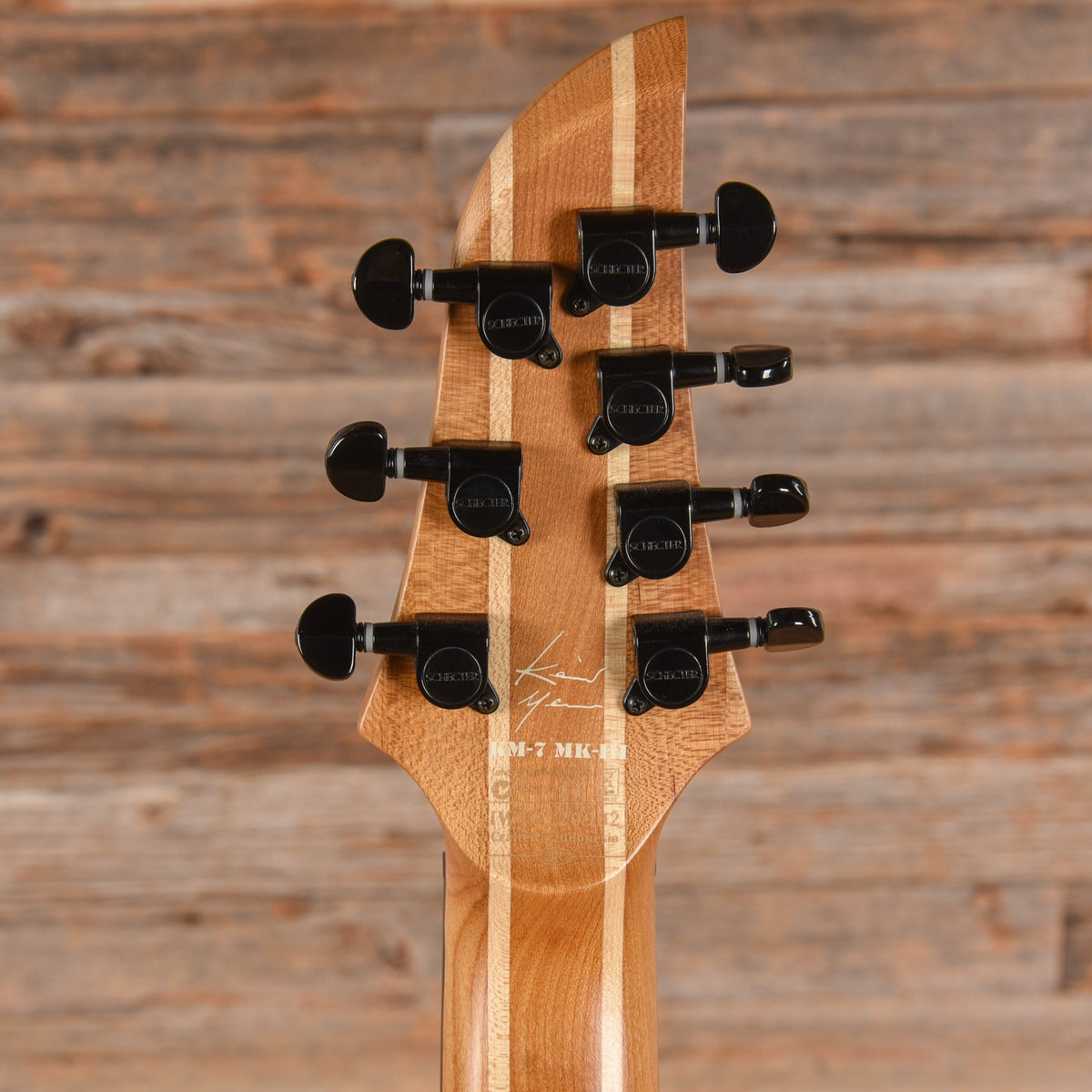 Schecter Keith Merrow Signature KM-7 Mk III Black Burst 2018 - View 7 | MusicMarket