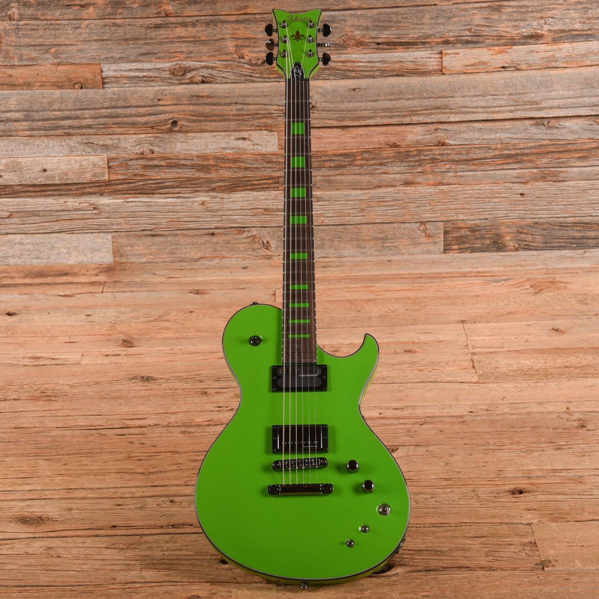 Schecter Kenny Hickey Signature Solo-6 EX S Sustainiac Baritone Steele Green 2022 - View 4 | MusicMarket