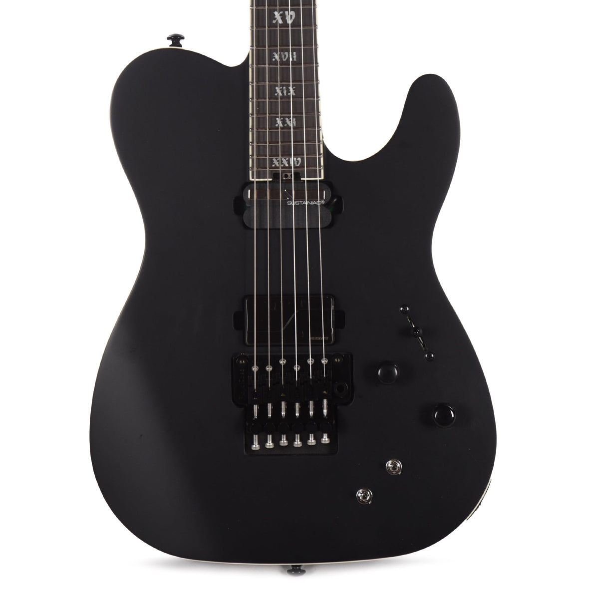 Schecter PT FR-S SLS Elite Evil Twin Satin Black - View 2 | MusicMarket