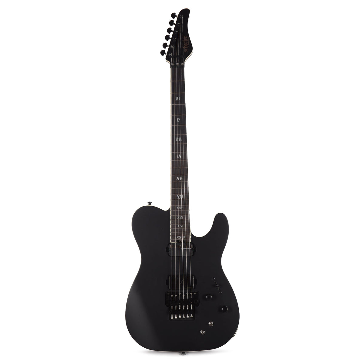 Schecter PT FR-S SLS Elite Evil Twin Satin Black - View 4 | MusicMarket