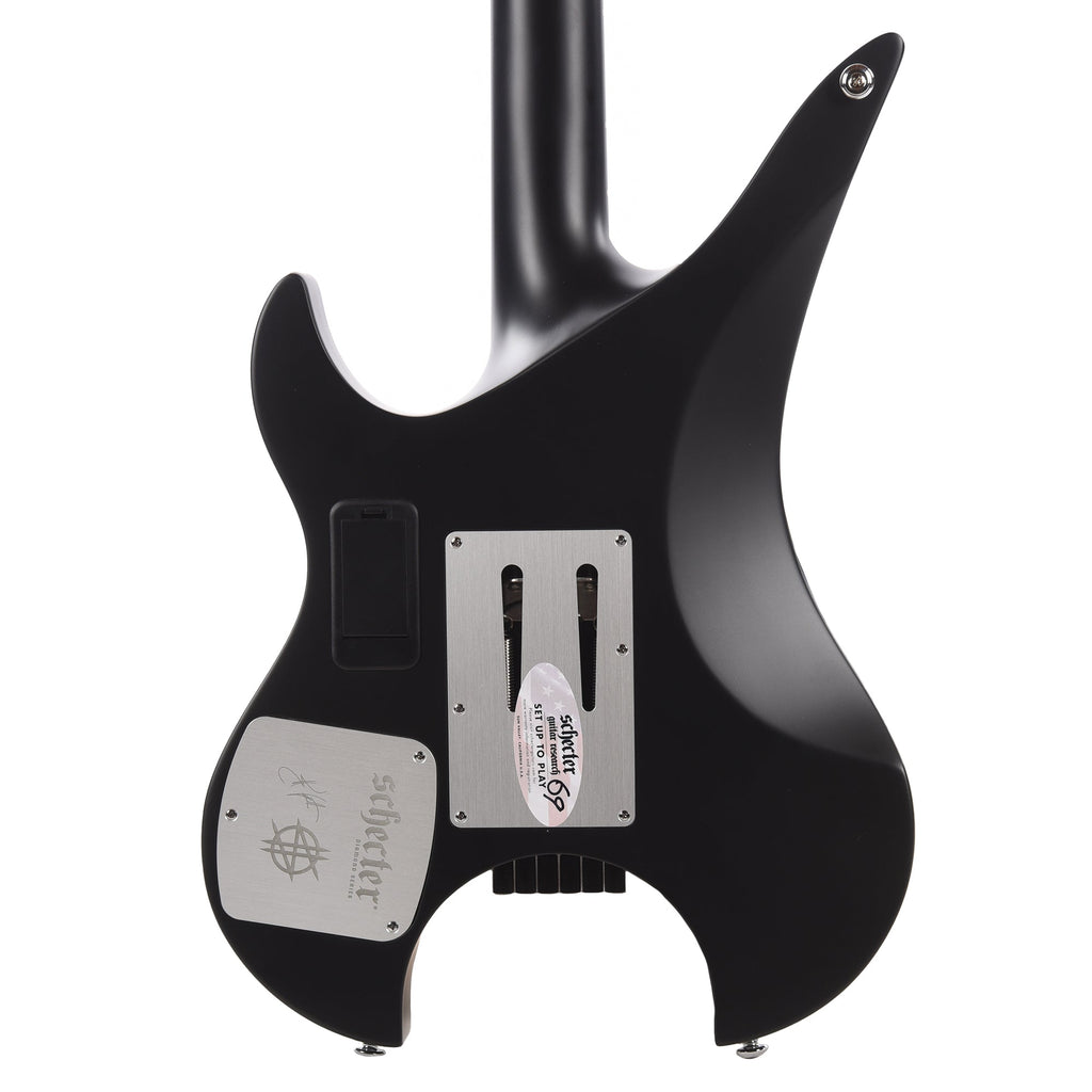 Schecter Synyster Gates Custom-6 TR-S Headless Electric Guitar Satin Black - View 3 | MusicMarket
