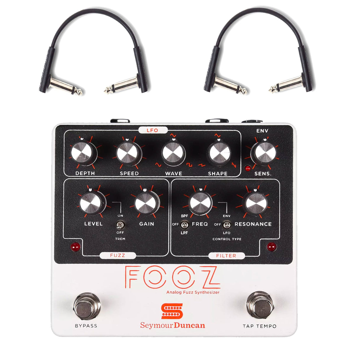 Seymour Duncan Fooz Analog Fuzz Synthesizer Pedal w/RockBoard Flat Patch Cables Bundle - MusicMarket
