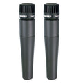 Shure SM57-LC Cardioid Dynamic Microphone 2 Pack Bundle - MusicMarket