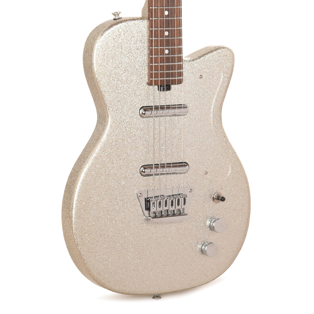 Silvertone 1373 Baritone Electric Guitar Heavy Silver Flake - MusicMarket