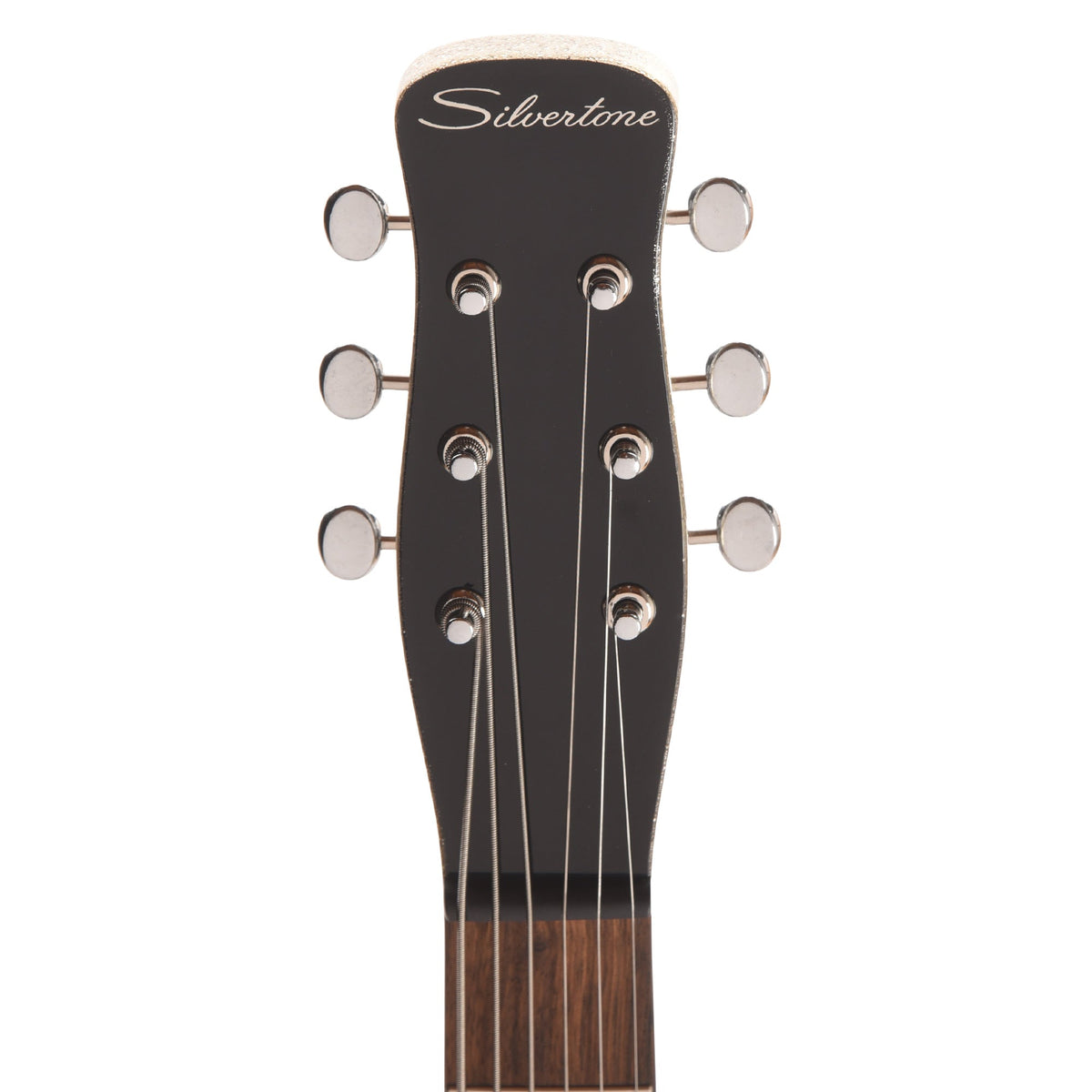 Silvertone 1373 Baritone Electric Guitar Heavy Silver Flake - View 6 | MusicMarket