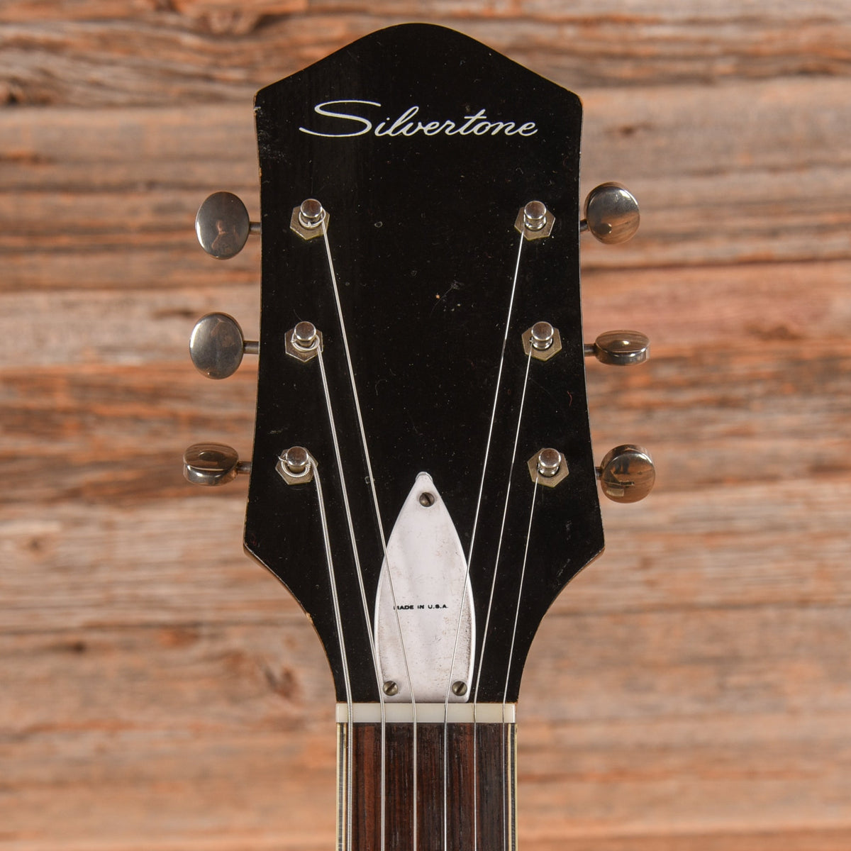 Silvertone 1446 Black 1960s - View 6 | MusicMarket