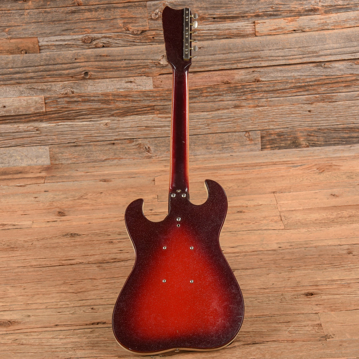 Silvertone 1449/1457 Red Burst 1963 - View 5 | MusicMarket