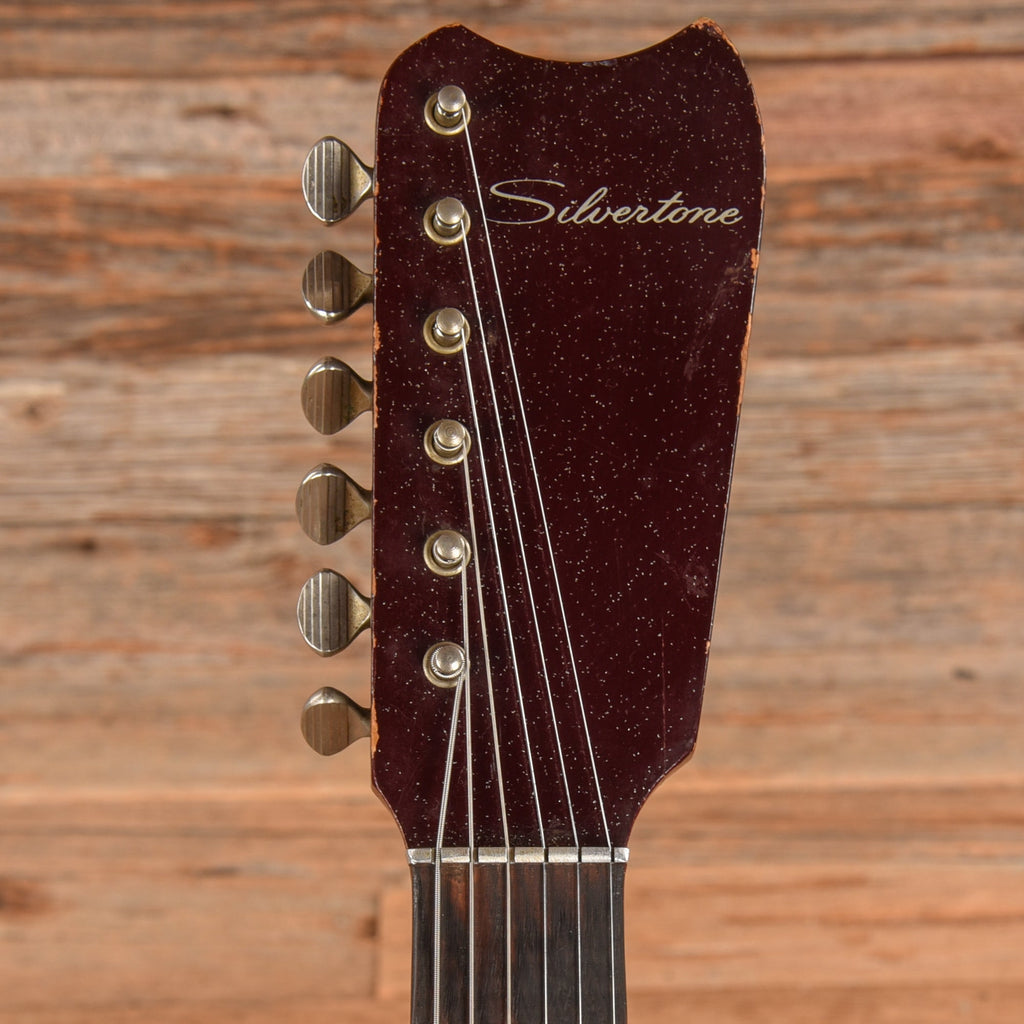 Silvertone 1449/1457 Red Burst 1963 - View 6 | MusicMarket
