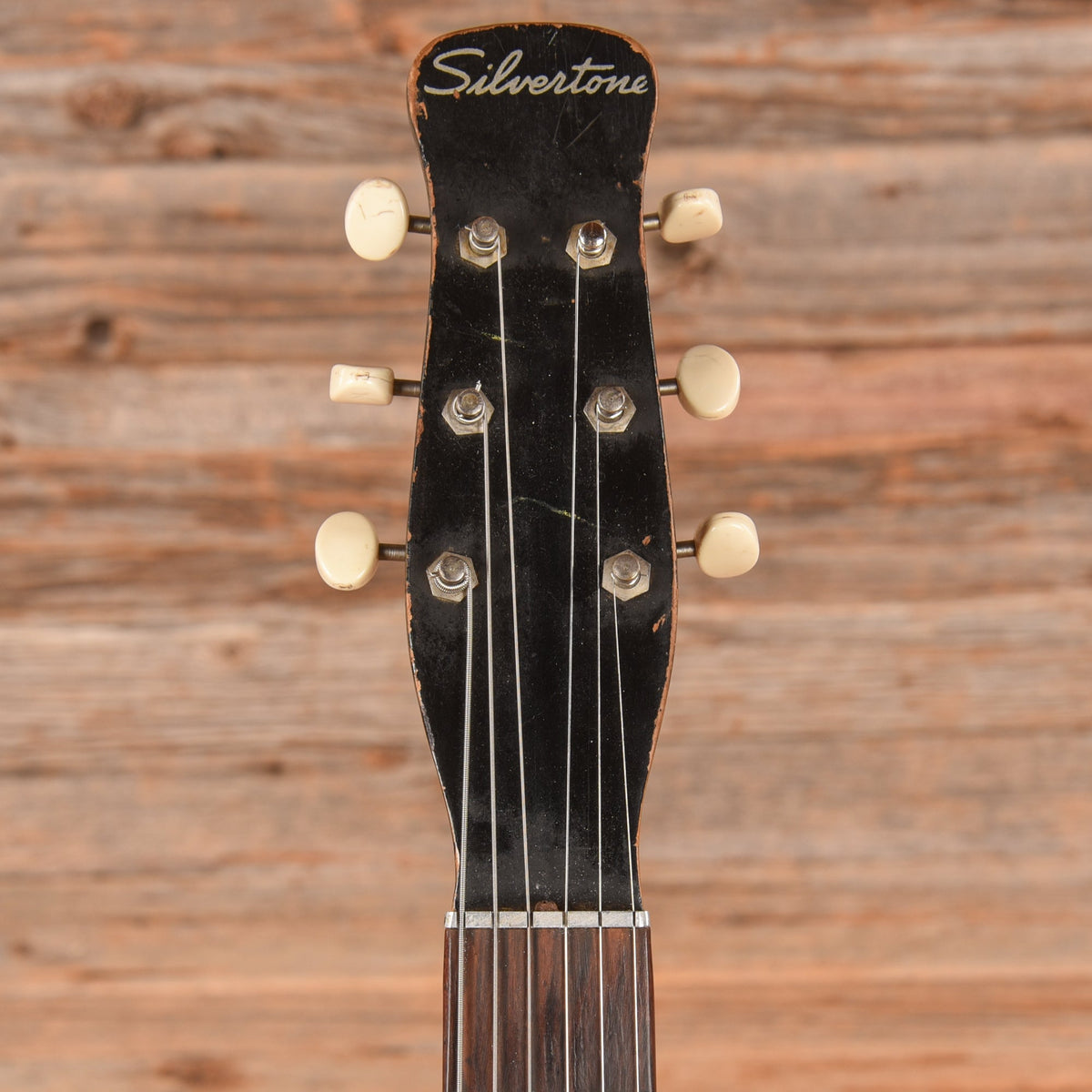 Silvertone Peanut Body Black 1960s - View 6 | MusicMarket
