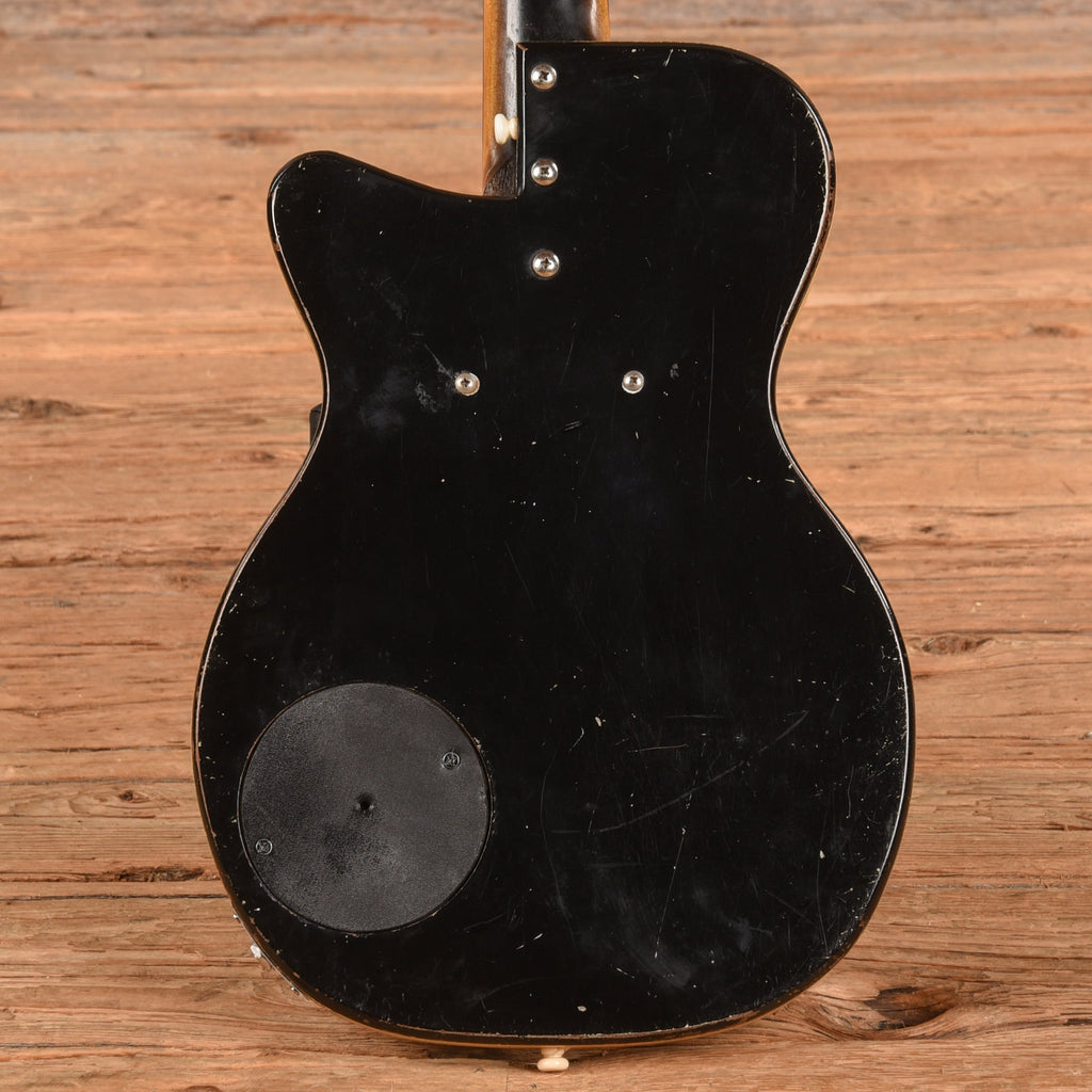 Silvertone Peanut Body Black 1960s - View 3 | MusicMarket
