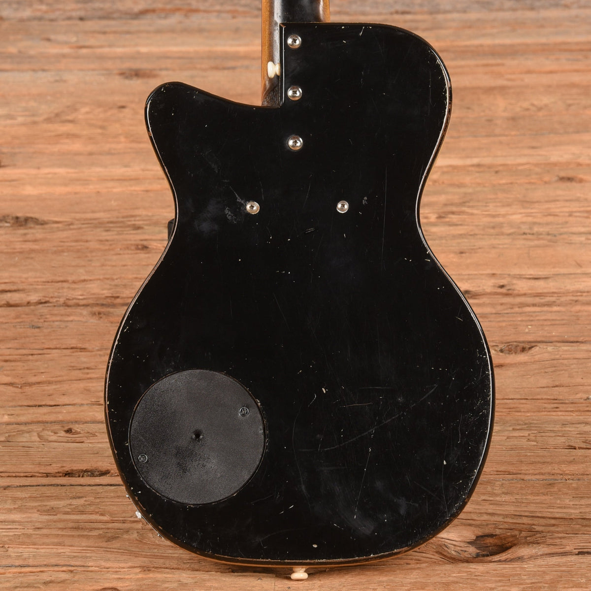 Silvertone Peanut Body Black 1960s - View 3 | MusicMarket