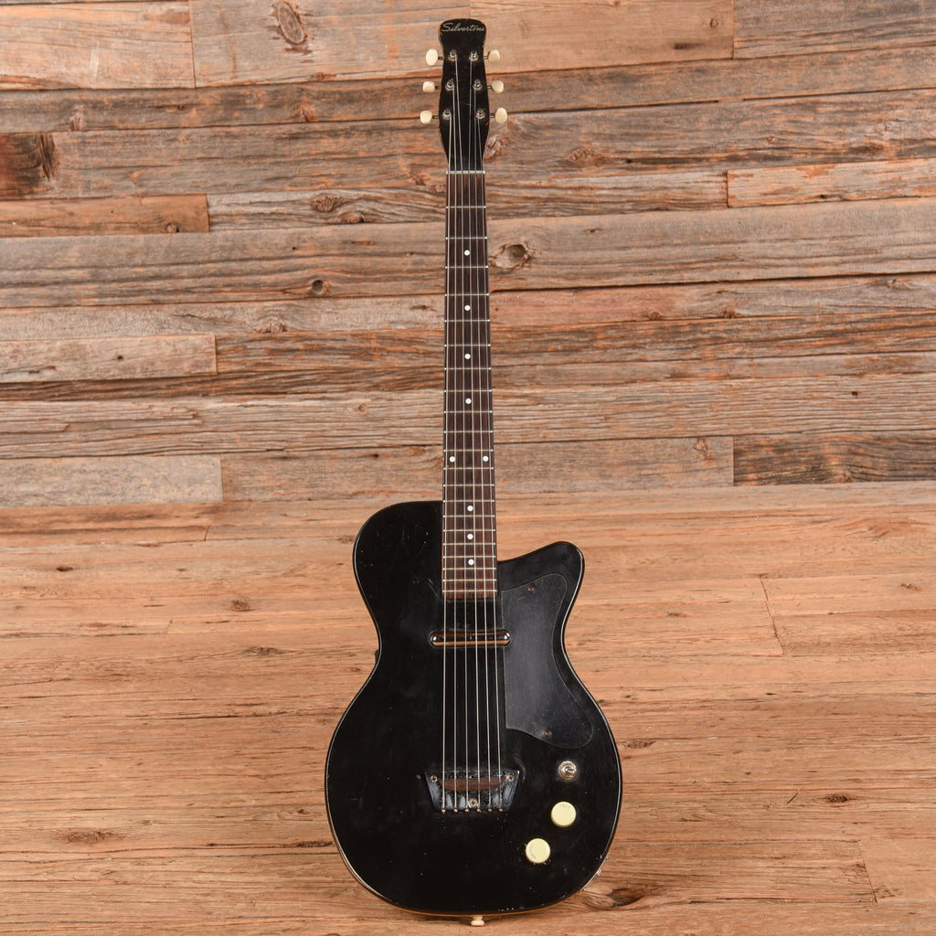 Silvertone Peanut Body Black 1960s - View 4 | MusicMarket
