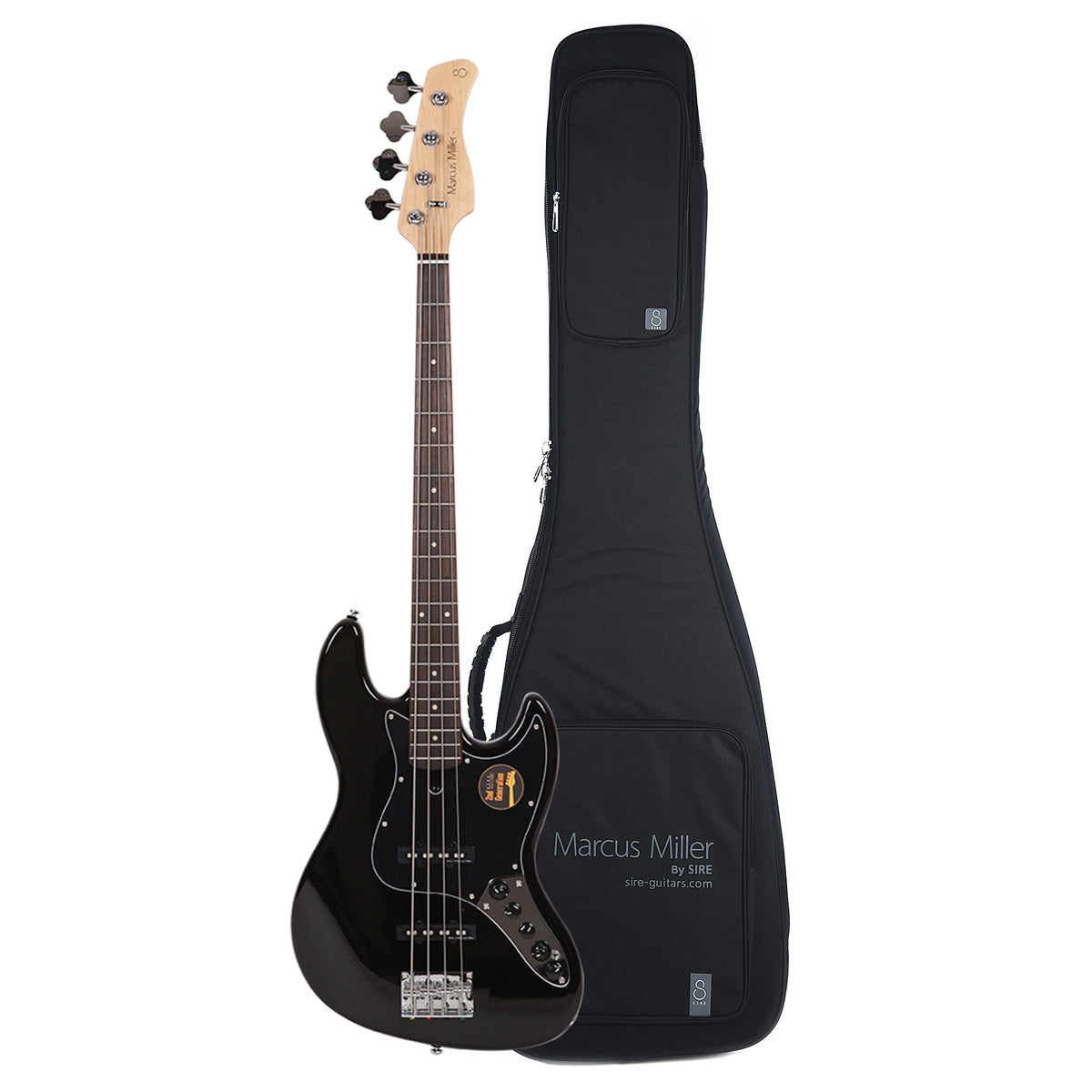 Sire Marcus Miller V3 4-String Black (2nd Gen) and Sire Gig Bag Bundle - MusicMarket