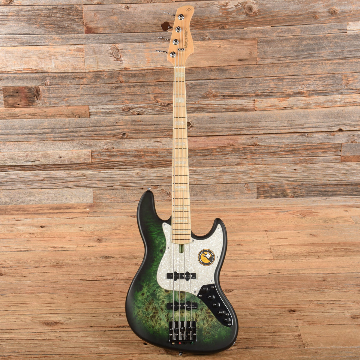 Sire Marcus Miller V7 4-String Swamp Ash/Poplar Reissue Transparent Green Satin - View 4 | MusicMarket