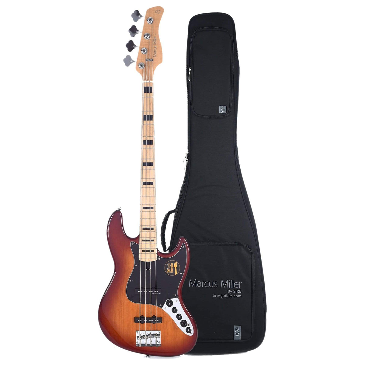 Sire Marcus Miller V7 Vintage Alder 4-String Tobacco Sunburst (2nd Gen) and Sire Gig Bag Bundle - MusicMarket