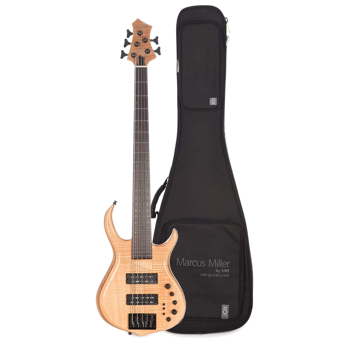 Sire Marcus Miller M7 Swamp Ash/Maple 5-String Natural (2nd Gen) and Sire Gig Bag Bundle - MusicMarket