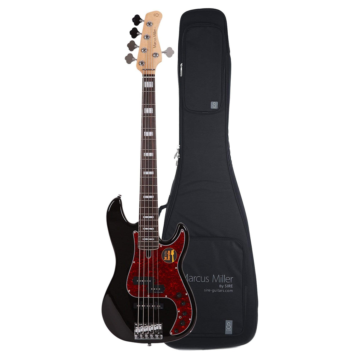 Sire Marcus Miller P7 Alder 5-String Black (2nd Gen) and Sire Gig Bag Bundle - MusicMarket