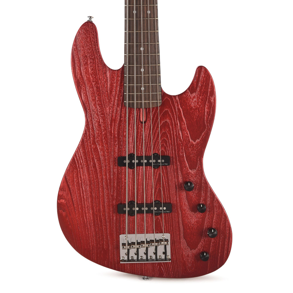 Sire Marcus Miller V6 5-String Mahogany/Ash Candy Apple Red - View 2 | MusicMarket